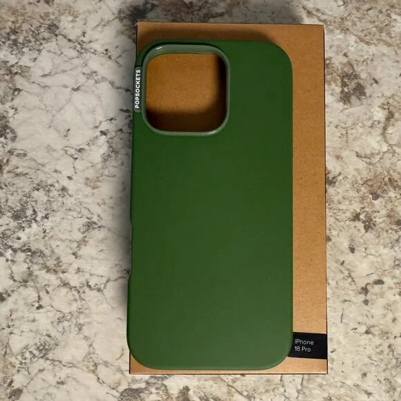NEW PopSocket iPhone 16 Pro MagSafe Case - Olive Green - NWT Unused in Box - Picture 3 of 4